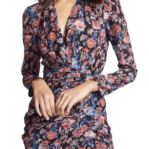 IRO Silk Faux Wrap Dress (Sz 40) - Picture 1 of 8